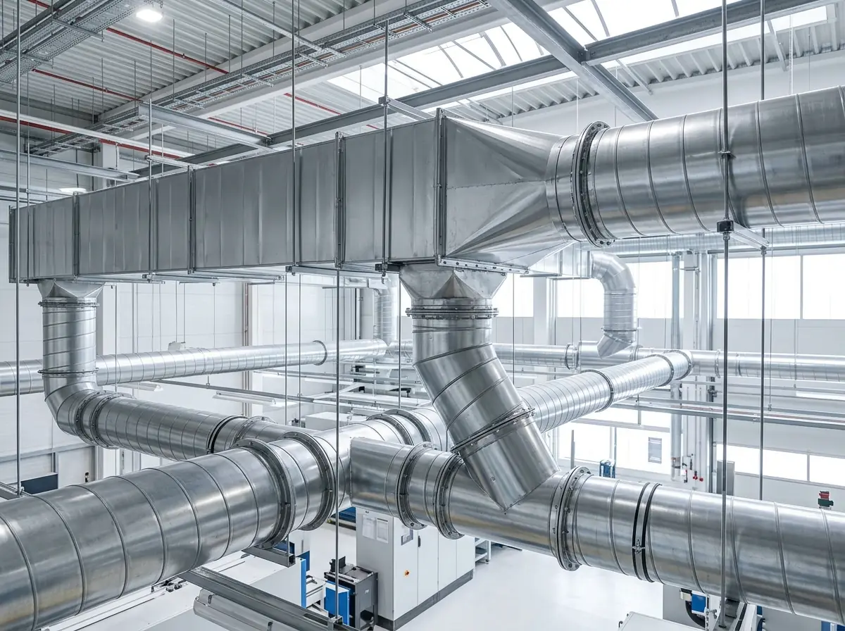 HVAC air duct cladding