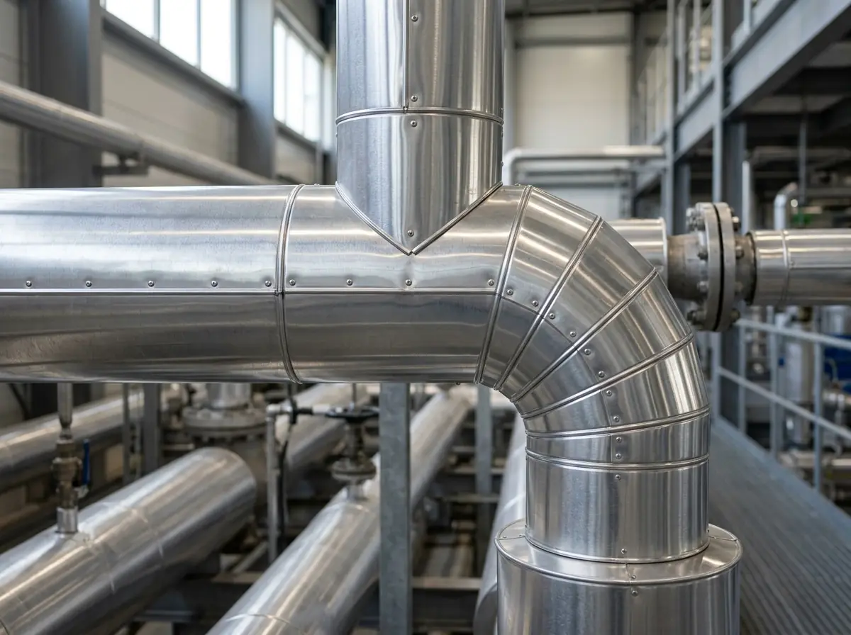 Precision pipe cladding close up